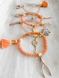 Orange Burst Bracelet Set
